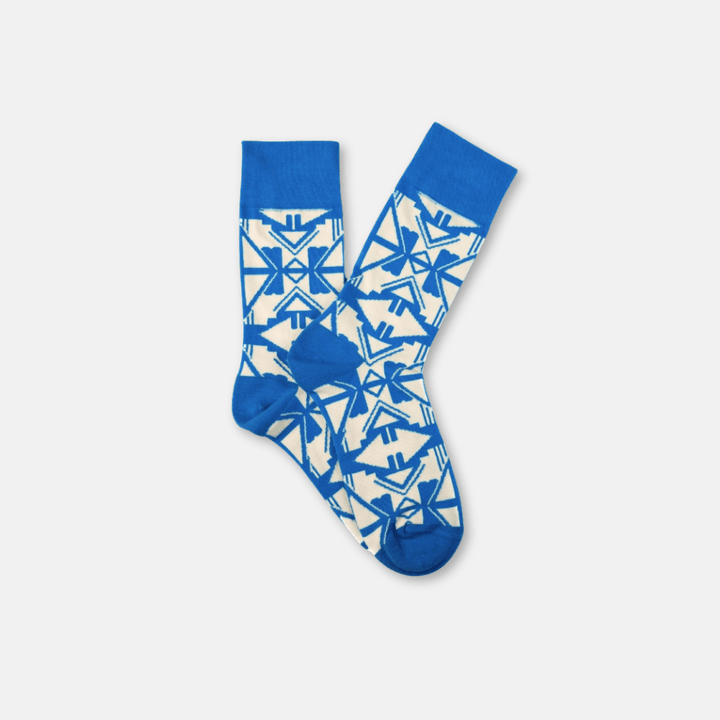 Afropop Blue Shaka Socks (L)