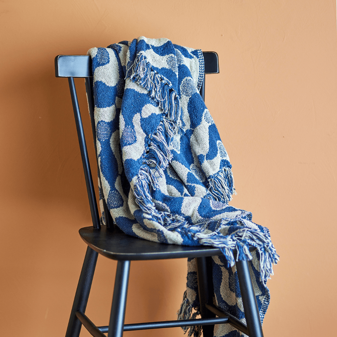 Blue Santena Recycled Blanket