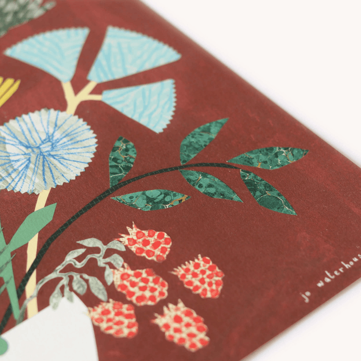 Burgundy Bouquet A3 Print