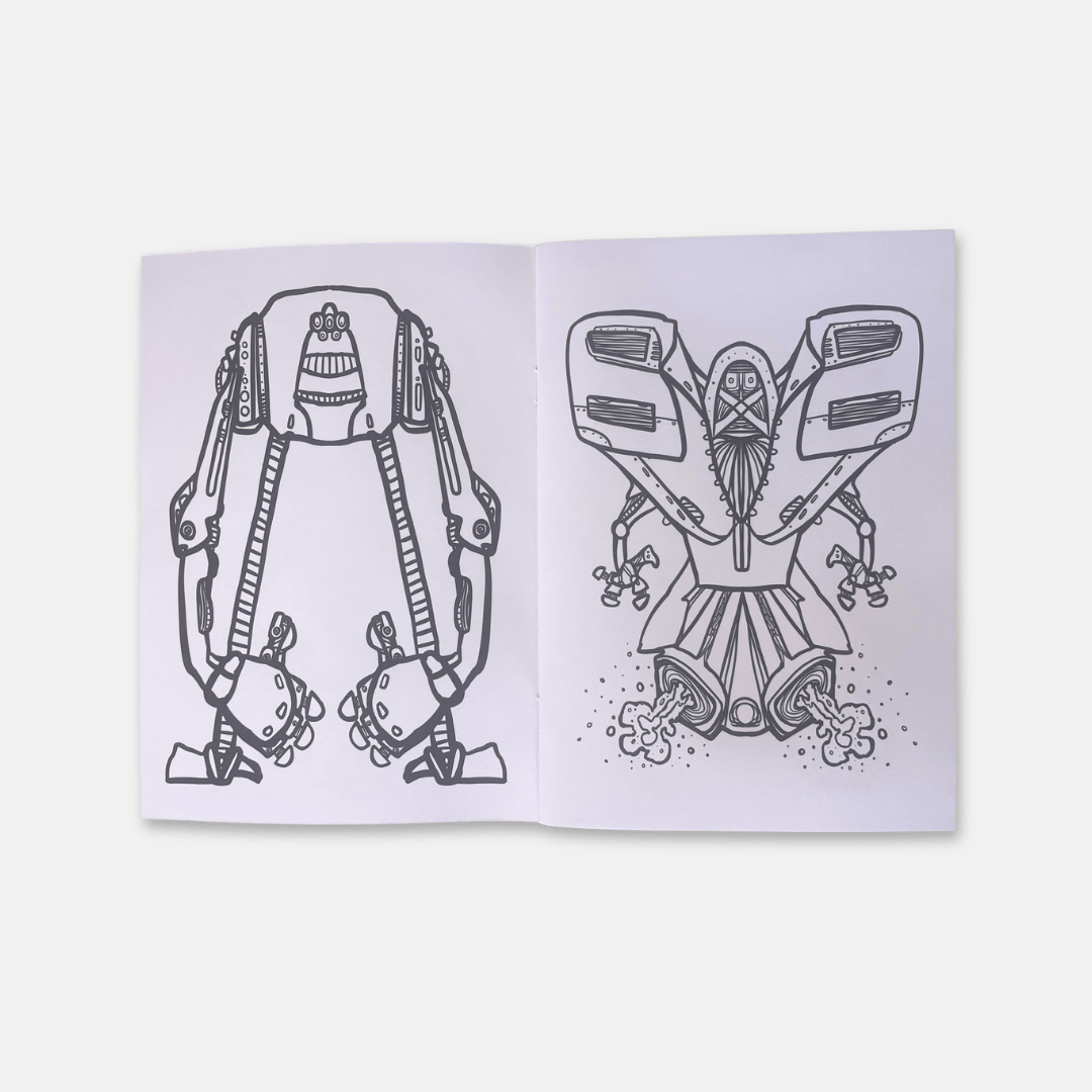 Robots Colouring Book