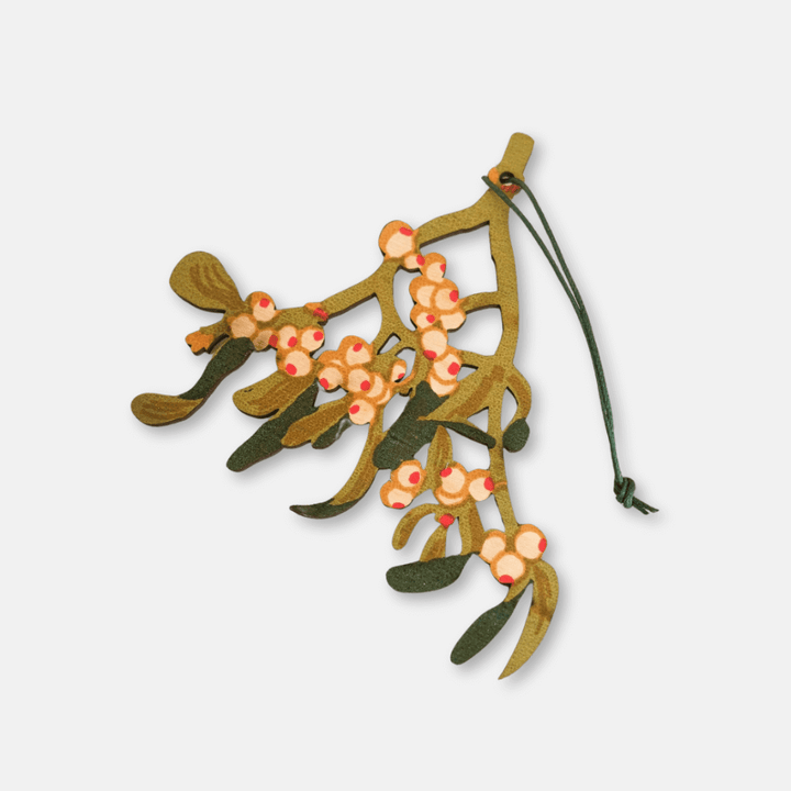 Wooden Mistletoe Decoration