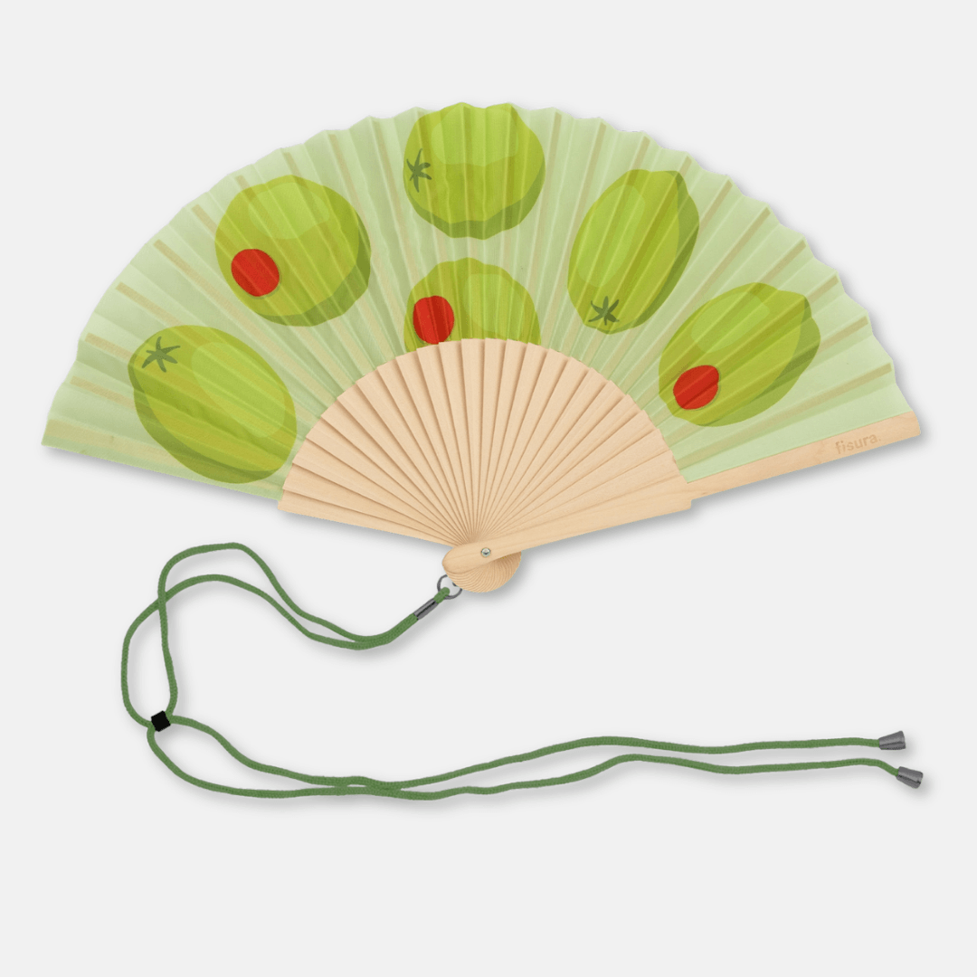 Foodie Wooden Folding Fans