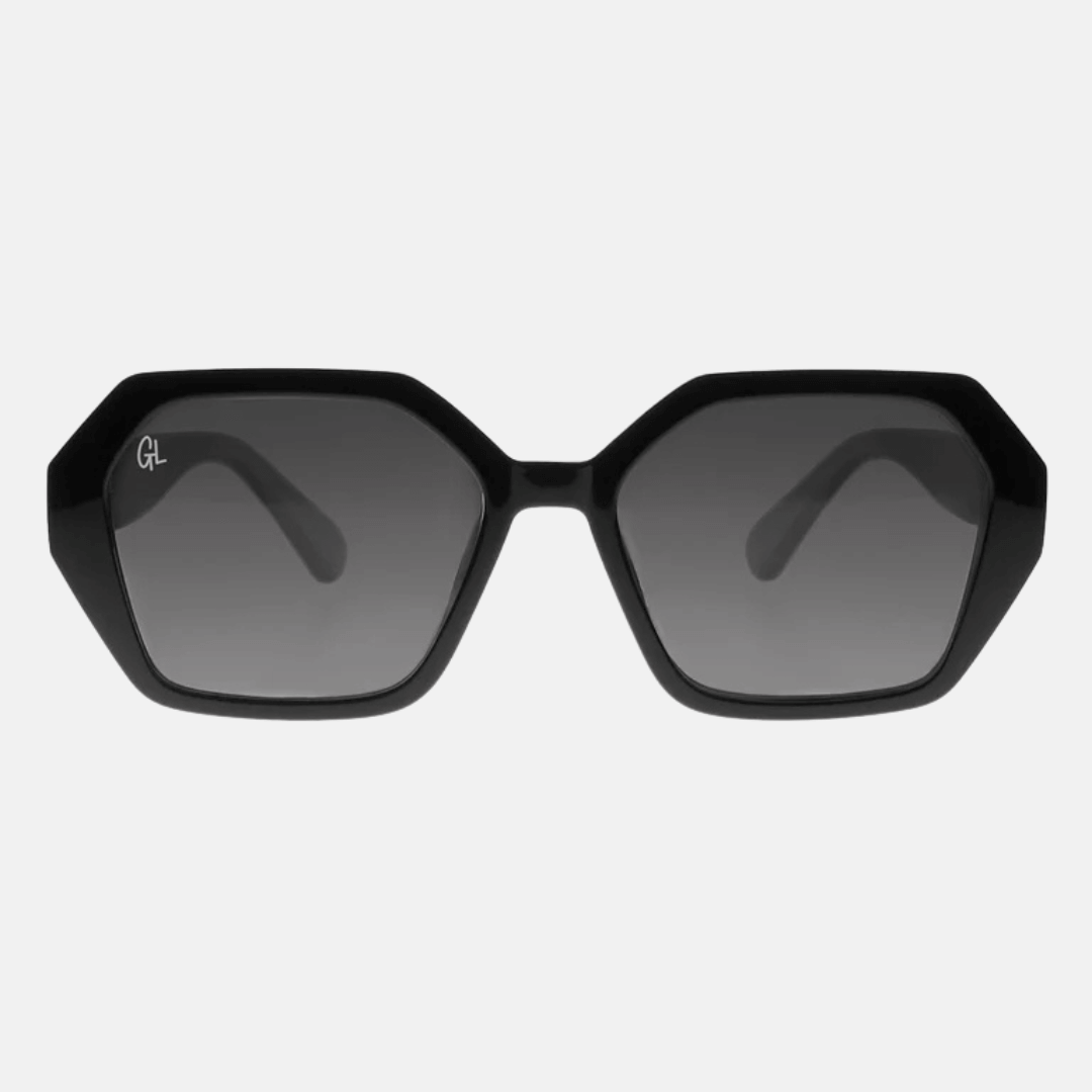 Shiny Black Isla Sunglasses
