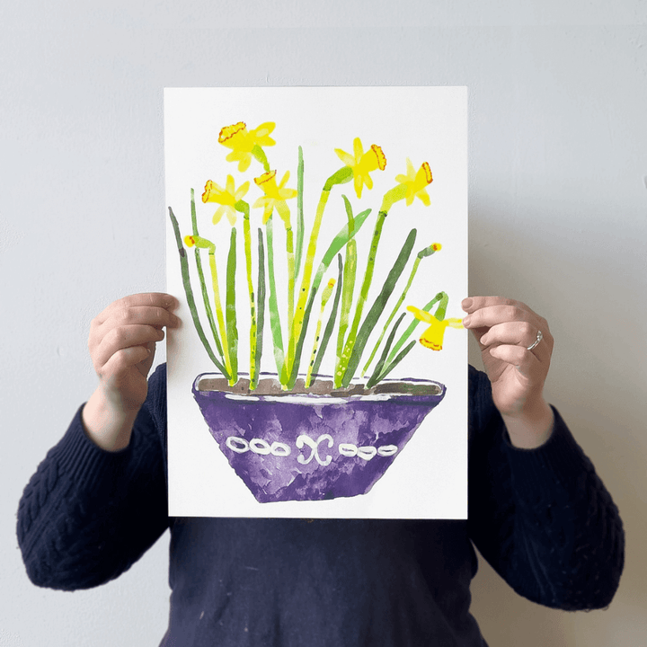 Daffodils A3 Riso Art Print