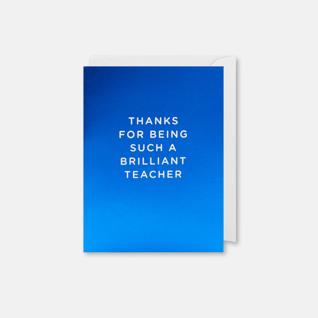 Brilliant Teacher Mini Card