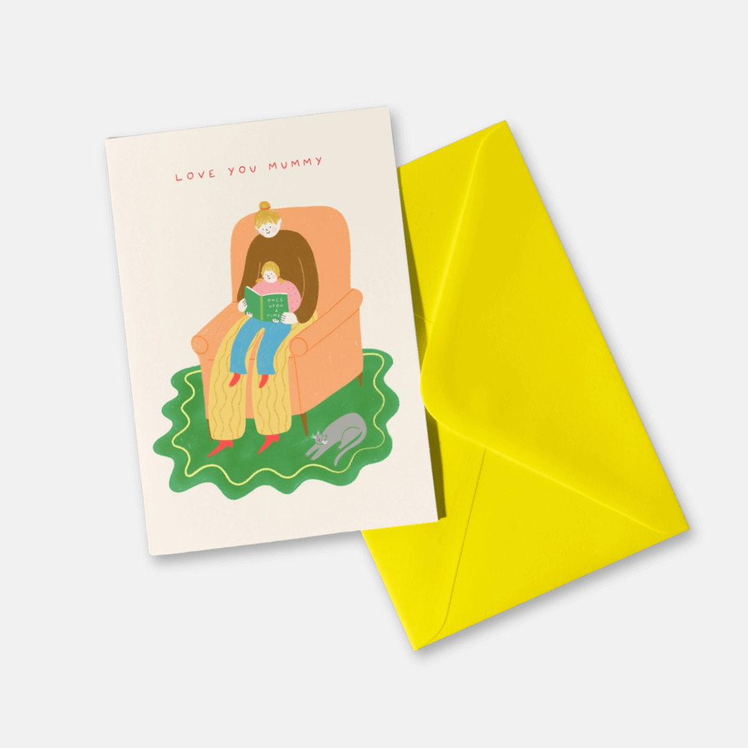 Cosy Reading Mummy Greetings Card