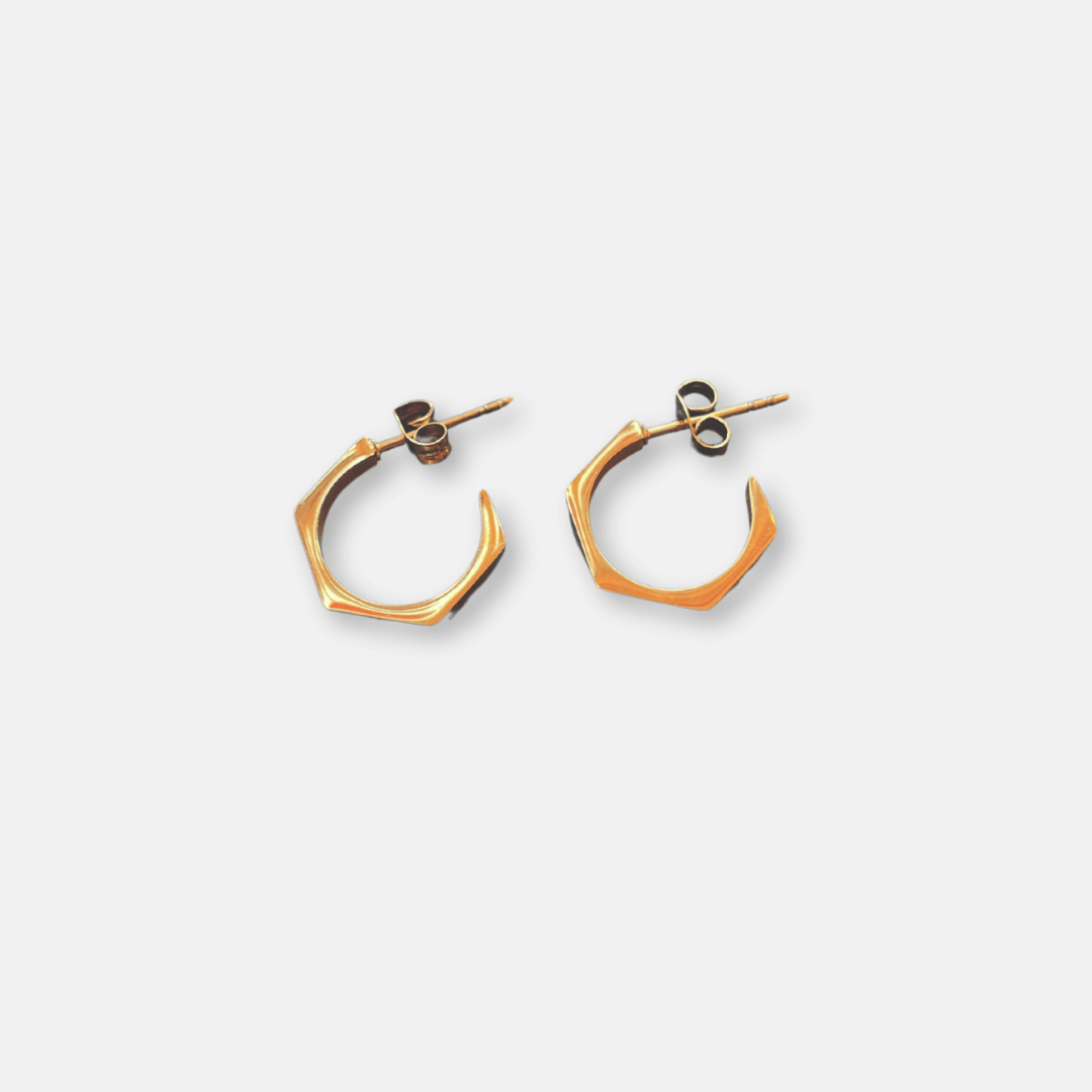 Everyday Hexagon Hoop Earrings