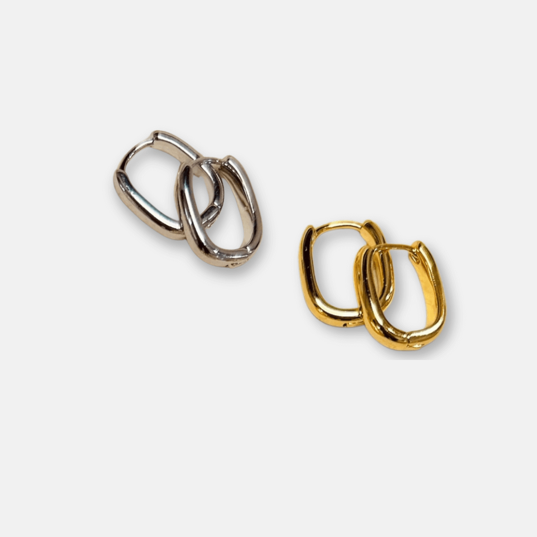 Oval Hoop Earrings