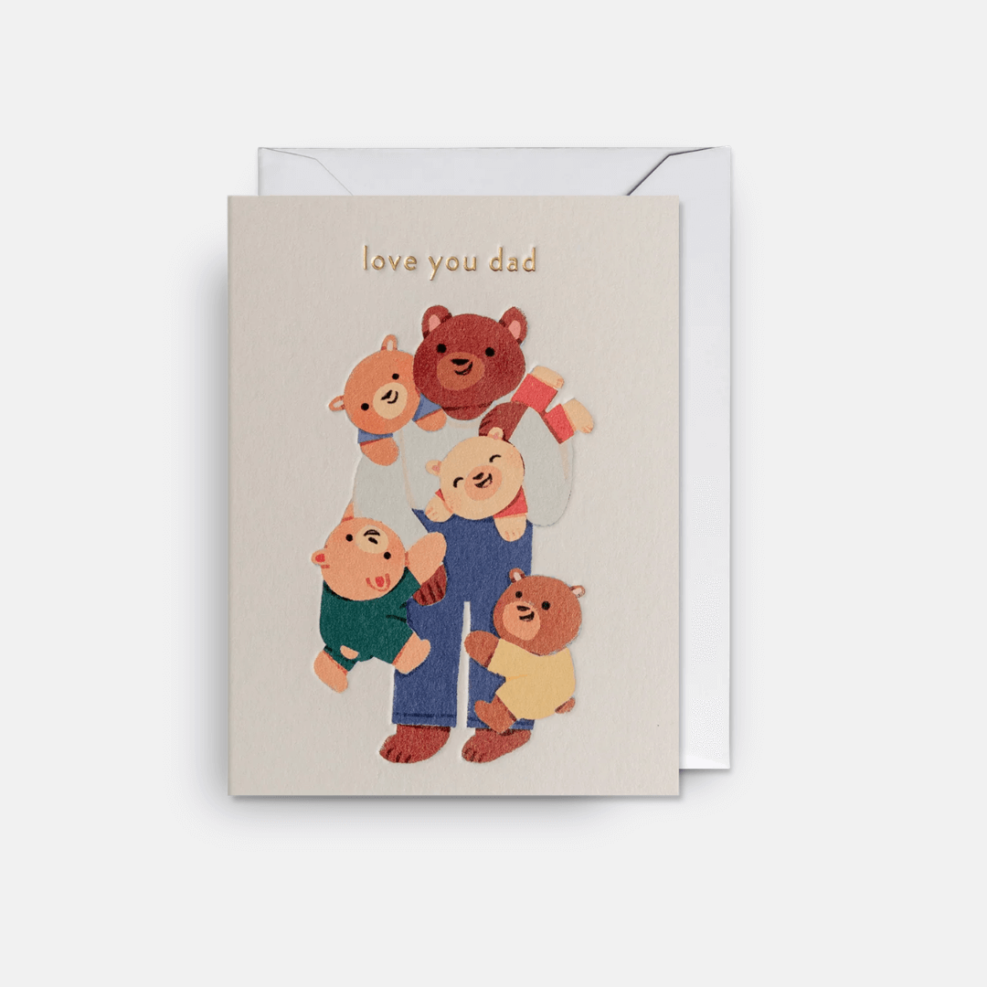 Love You Dad Mini Greetings Card