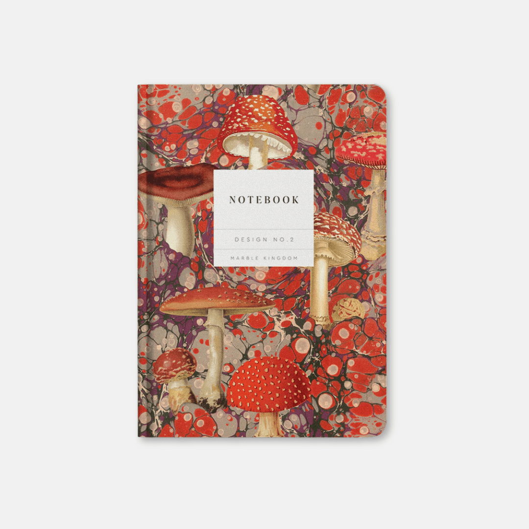 Marble Funghi Hardback A5 Notebook