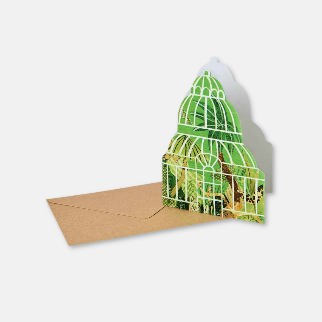 Palm House Shaped Greetings Card