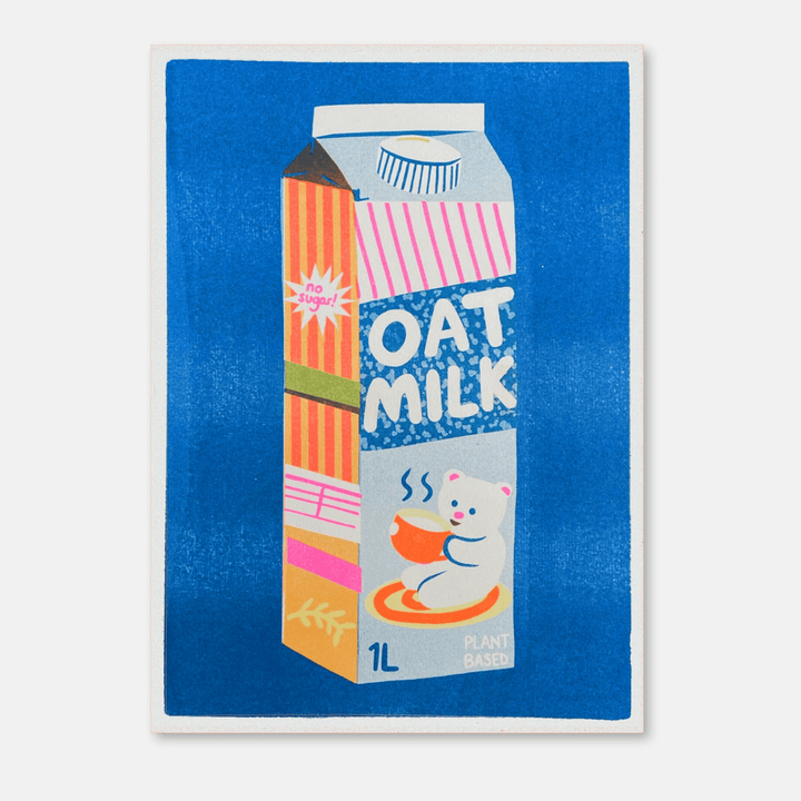 Oat Milk A4 Riso Art Print