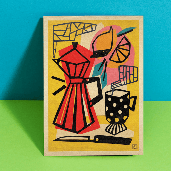 Coffee and Lemon A3 Art Print
