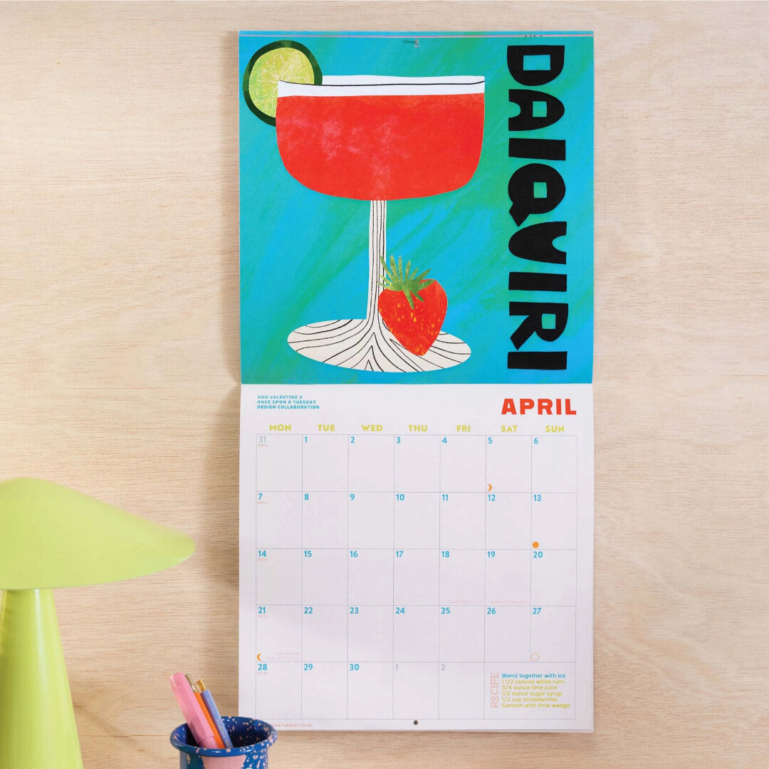 2026 Cocktail Wall Calendar