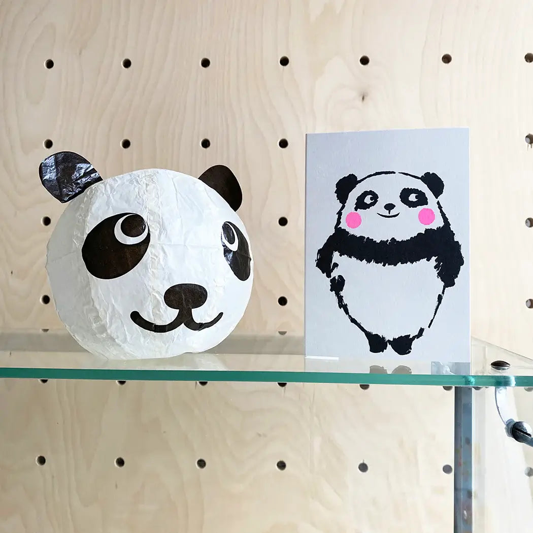 Panda Japanese Paper Balloon Cards