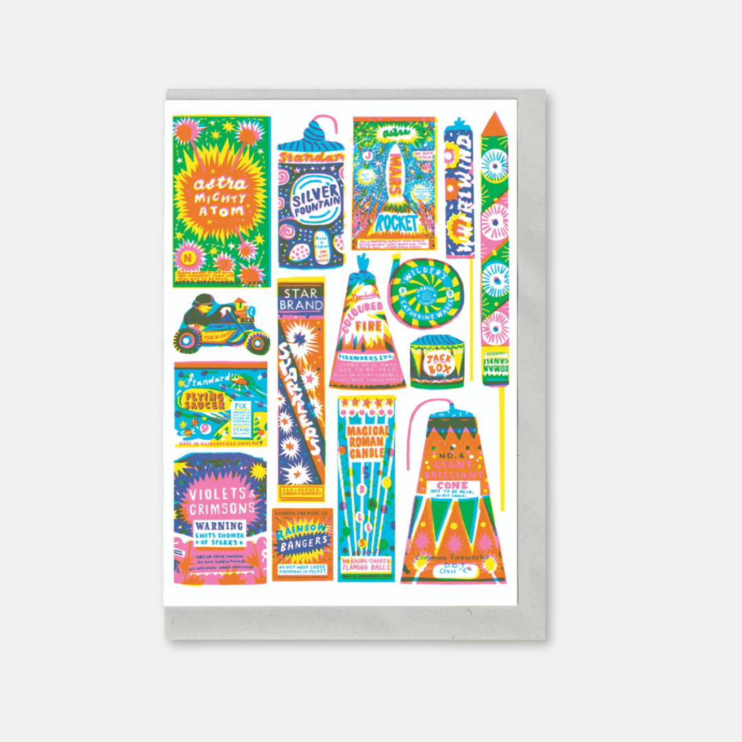 Fireworks Greetings Card