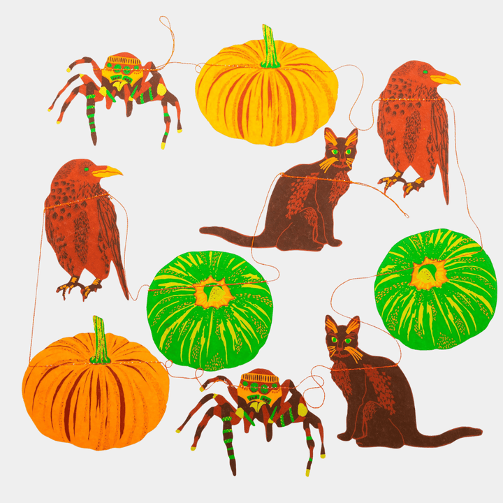 Halloween Pumpkin Paper Garland