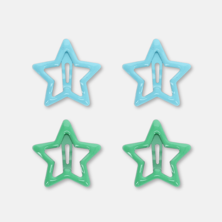 Colourful Star Hair Clips