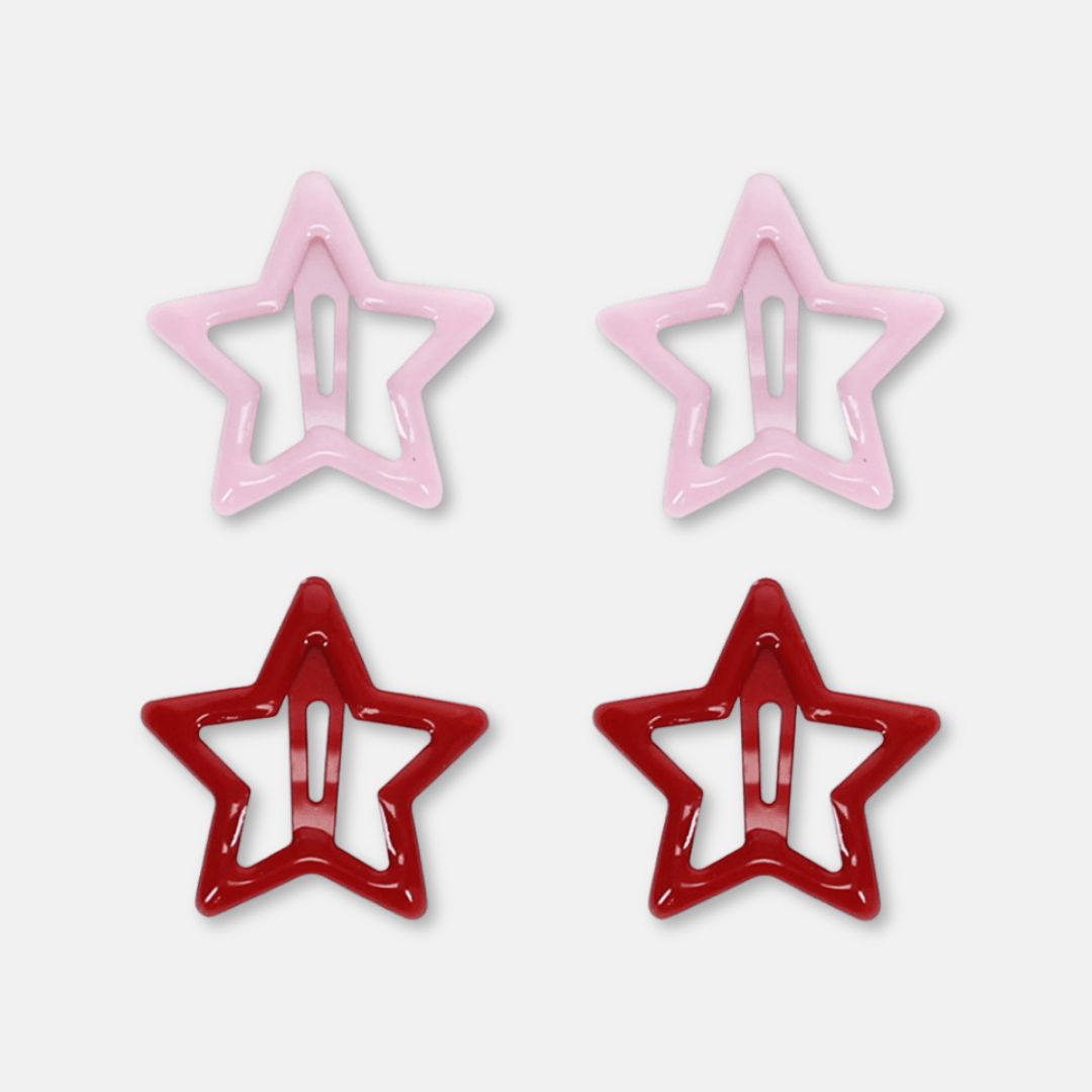 Colourful Star Hair Clips