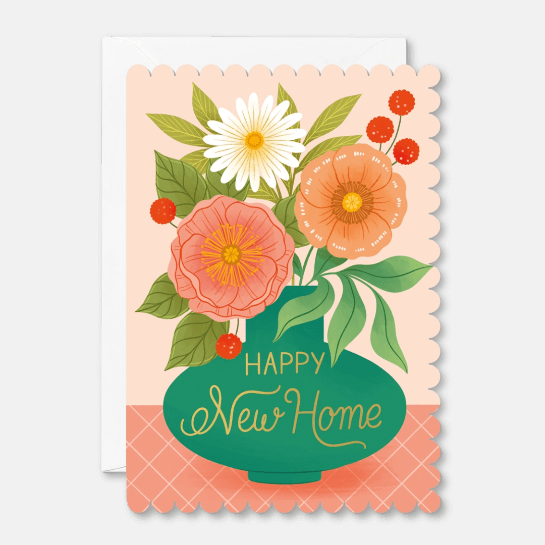 Scalloped New Home Greetings Card