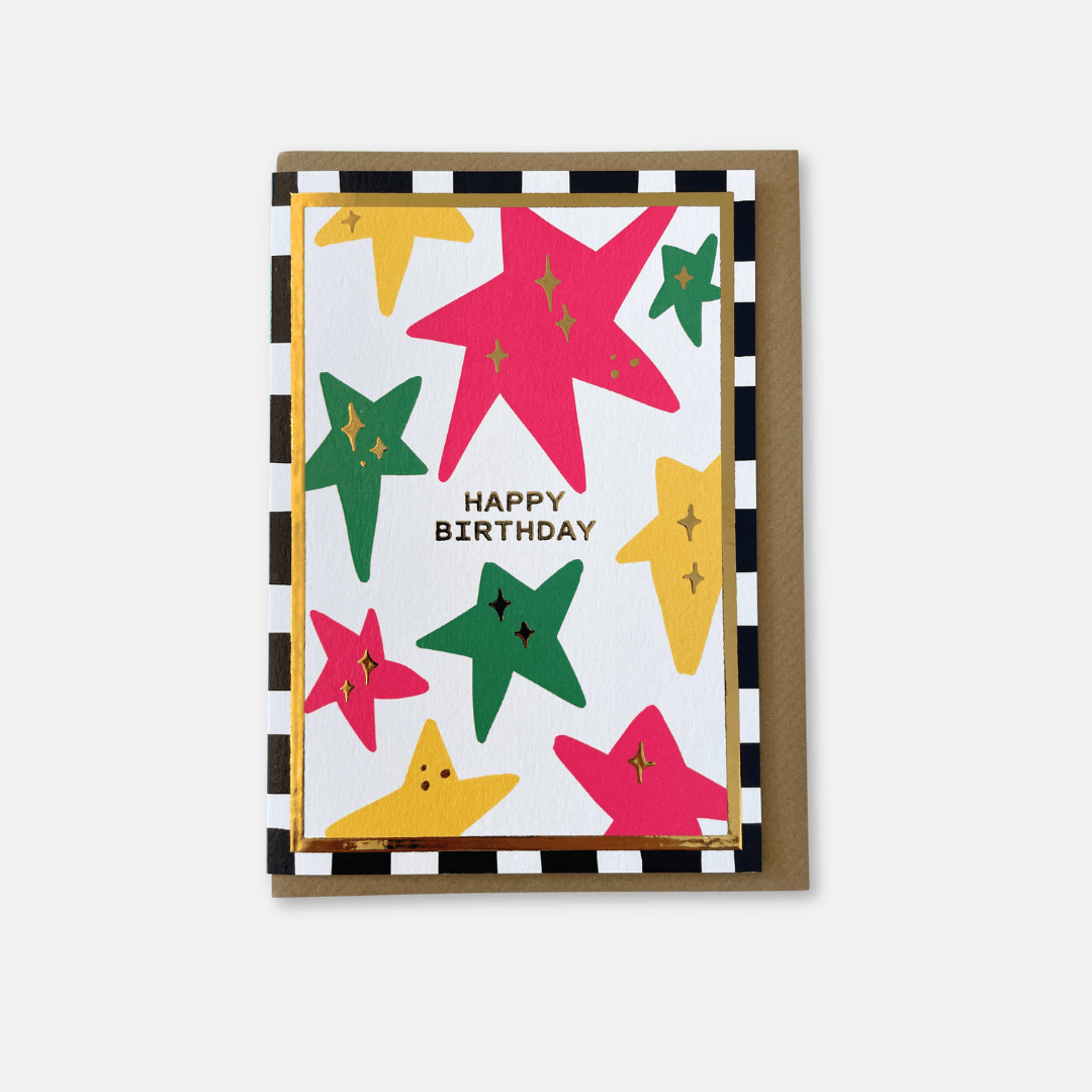 Stars Birthday Greetings Card