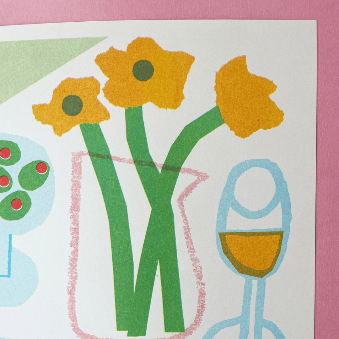 Spring Table A4 Riso Print