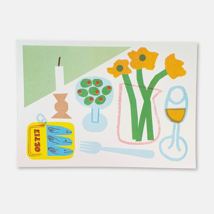 Spring Table A4 Riso Print