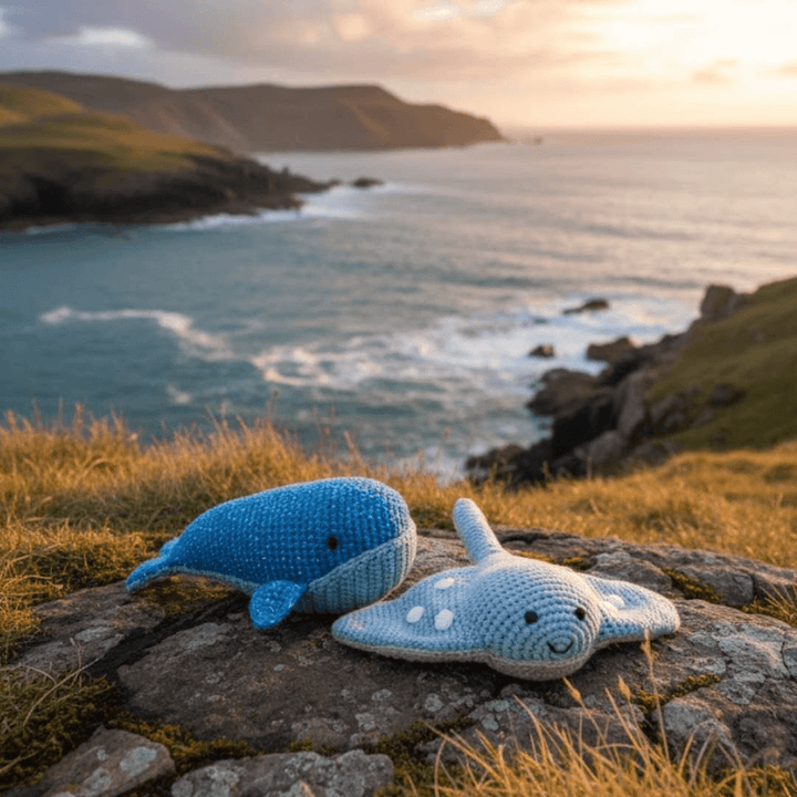 Stingray Organic Cotton Crochet Rattle