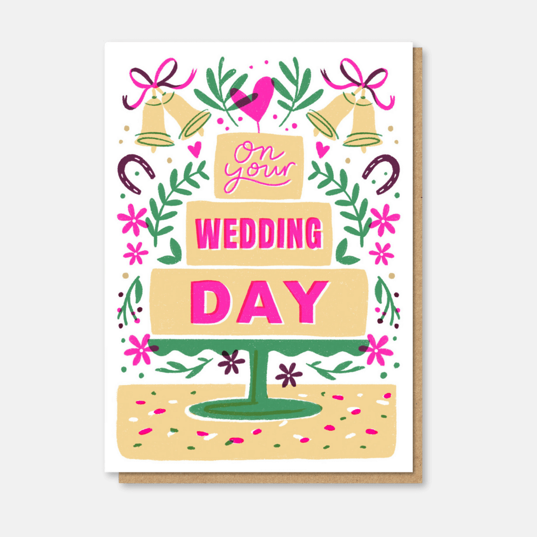 Wedding Bells Letterpress Greetings Card