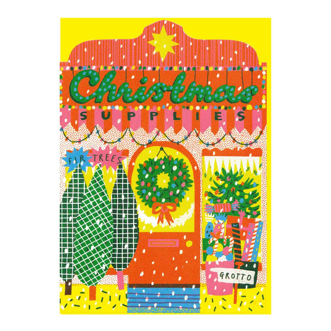 Christmas Shop Greetings Card