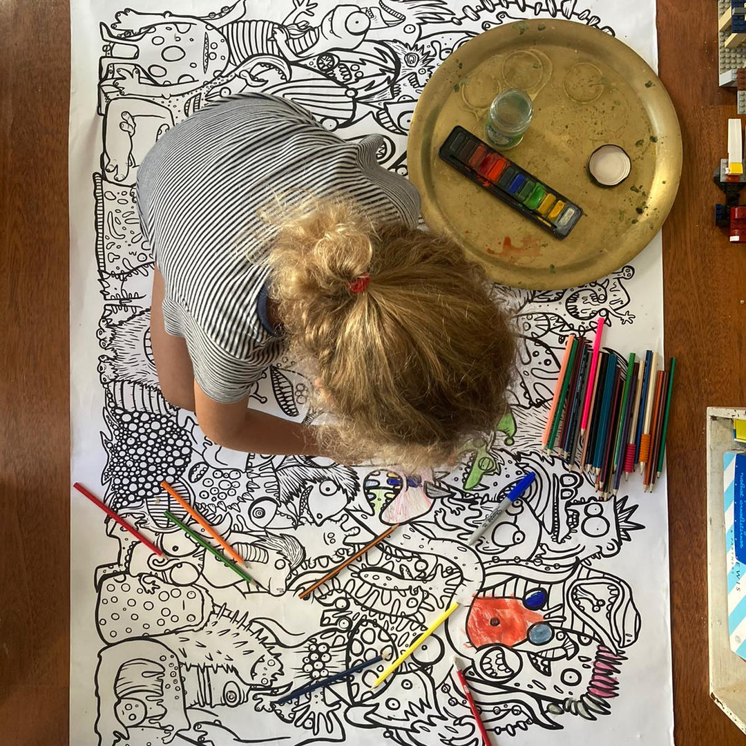 Dinosaur Giant Colouring Poster