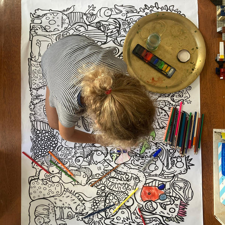 Animal Kingdom Giant Colouring Poster